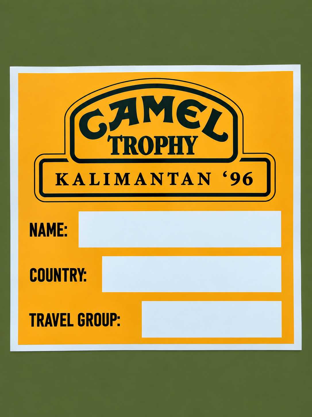 PEGATINA CAMEL TROPHY – Kalimantan ´96